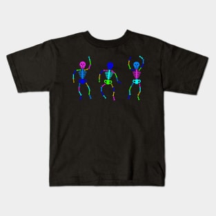 Neon Skeleton Kids T-Shirt
